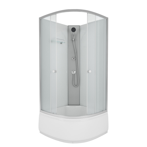 Душевая кабина Niagara Eco E90/40/MT/BK 90х90 четверть круга без крыши ориентация универсальная - фото 2